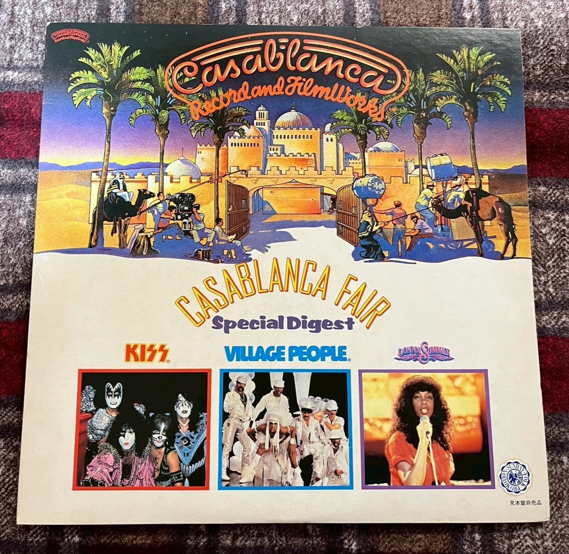 Casablanca Fair JAPAN Promo 3 LP Kiss Village People Donna Summer