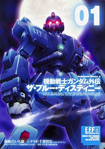 Mobile Suit Gundam Side Story The Blue Destiny (1) (Kadokawa Com... modulo libro JP
