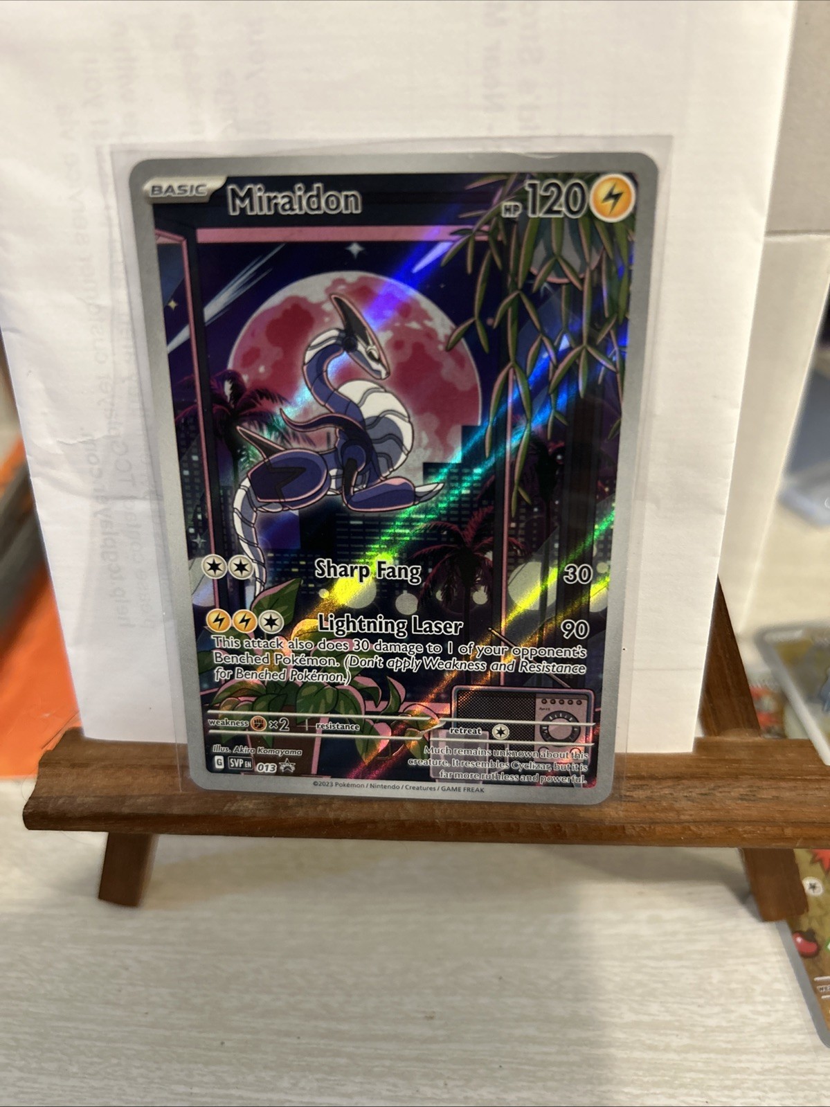 Carte promozionali Miraidon 013 Sv: Scarlet & Violet Holo