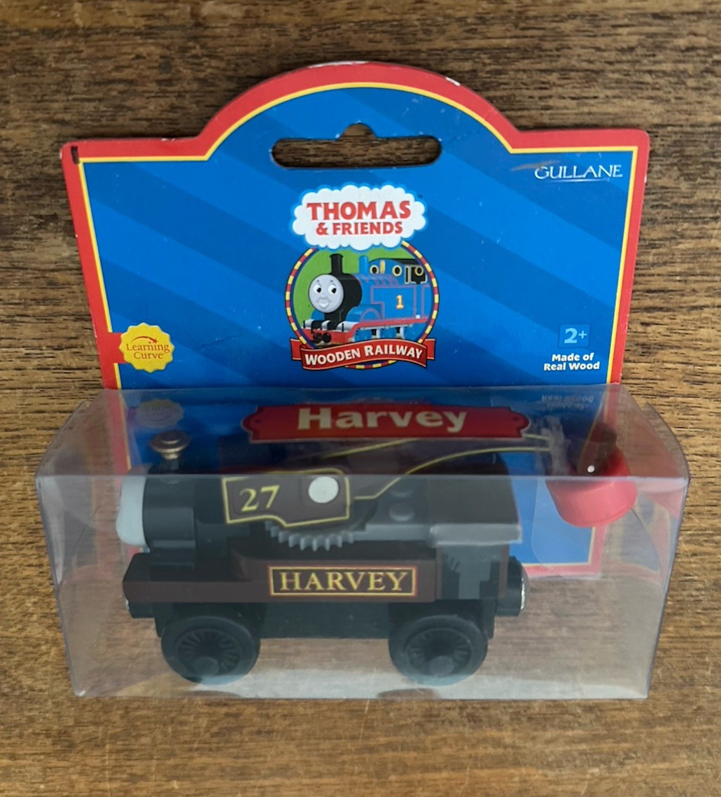 2001 Learning Curve Wooden Thomas Train Harvey! NEW!