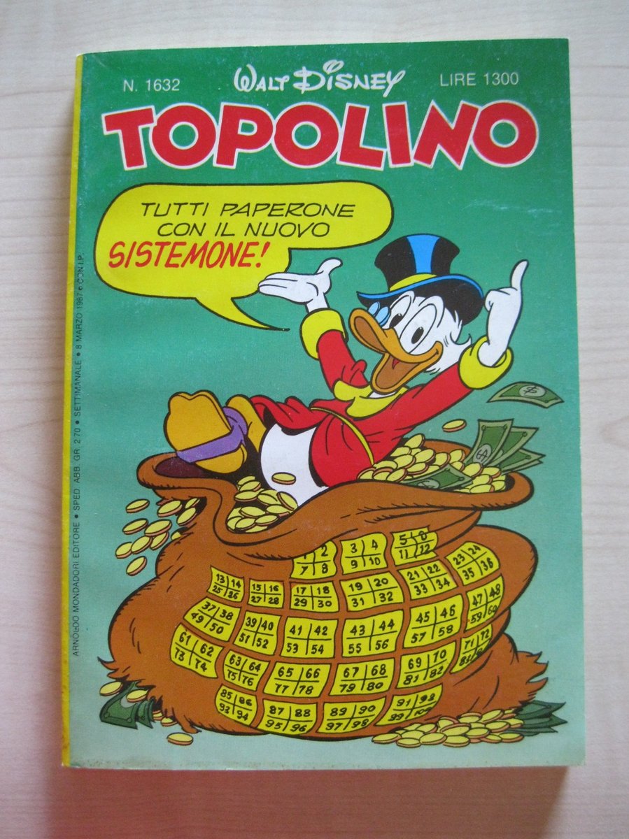 TOPOLINO N. 1632 - ARNOLDO MONDADORI EDITORE - 8 MARZO 1987