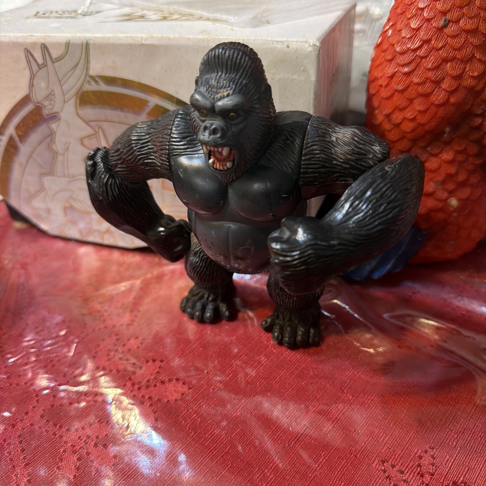 Vintage Chap Mei Chest Pounding Gorilla King Kong 4.75" Action Figure!
