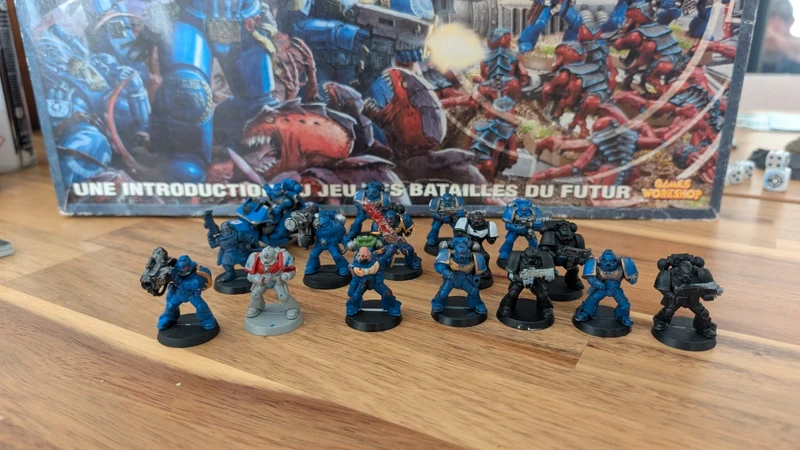 Warhammer 40k. Space Marines issues de Bataille pour Macrage