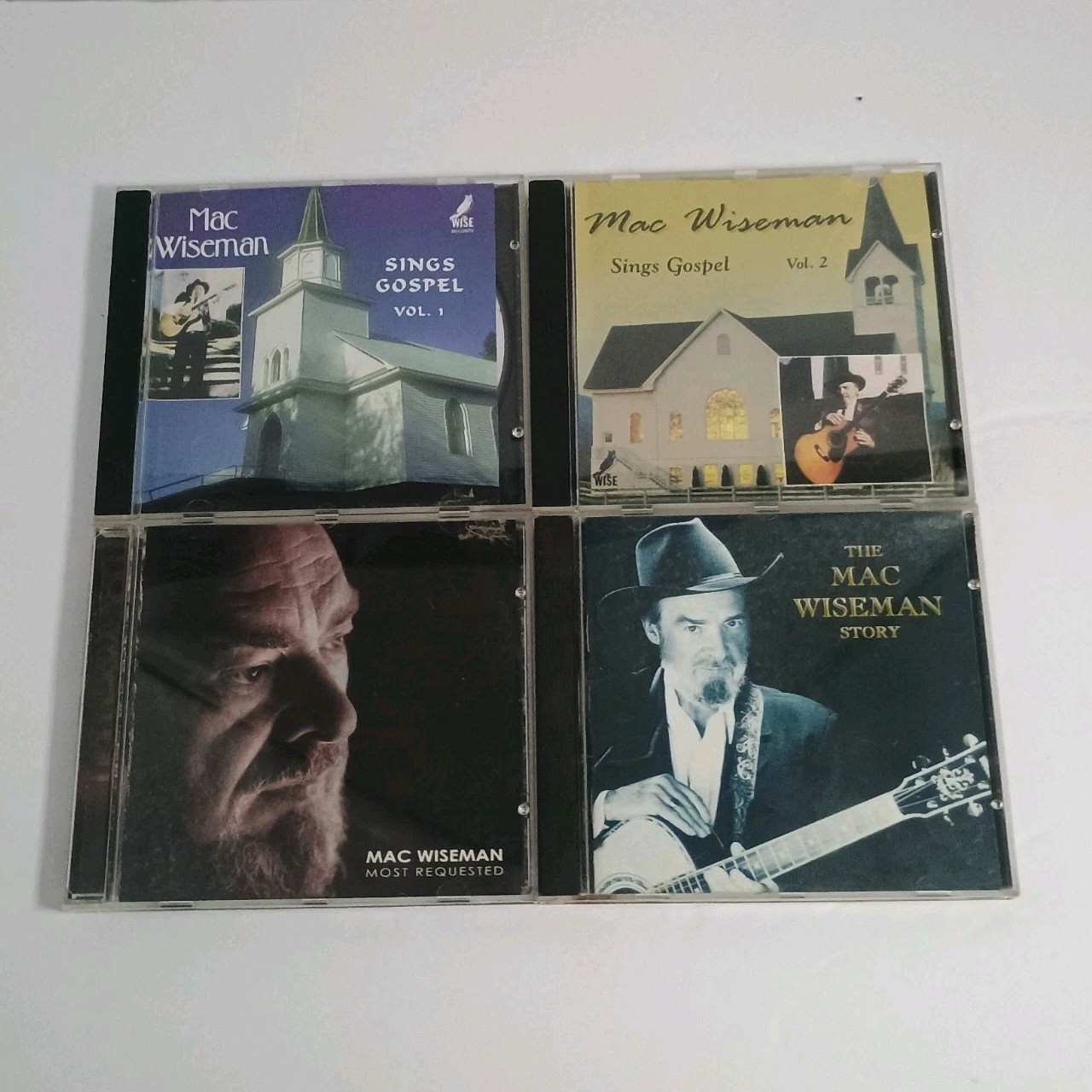 Mac Wiseman CD Lot ~ Sings Gospel Volumes 1 & 2, Most Requested Lot Ot 4
