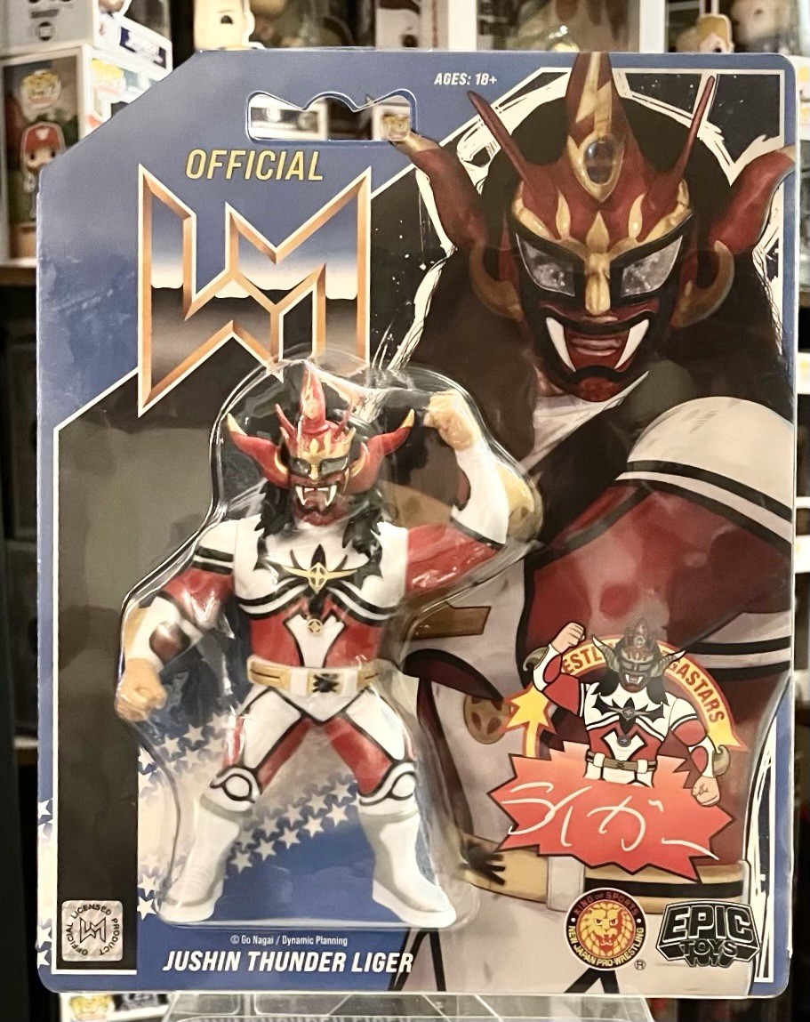 Epic Toys Modellino Wrestling Megastars Jushin Thunder Liger (Rosso)