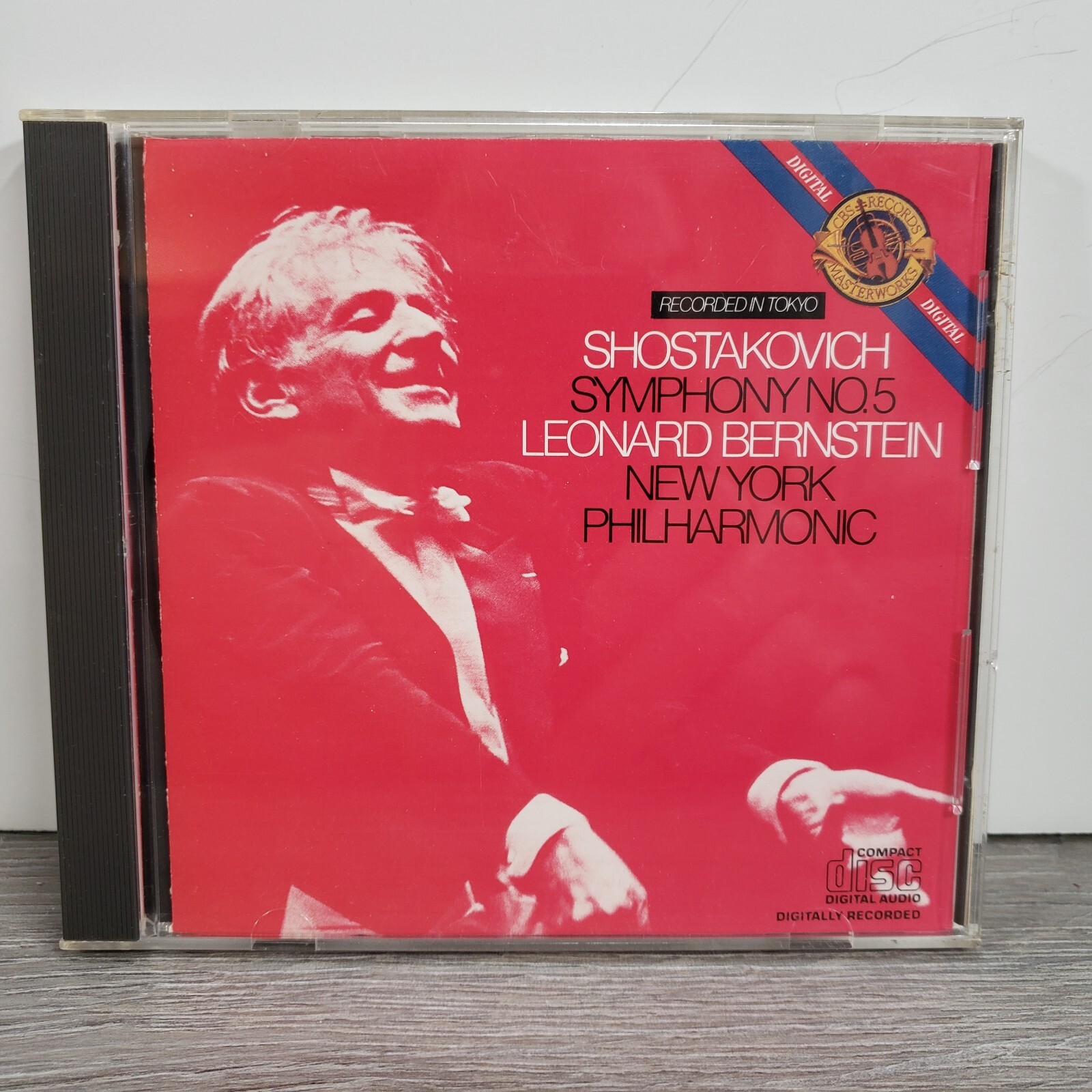 SHOSTAKOVICH SYMPHONY NO. 5 BERNSTEIN 1982 CBS MASTERWORK JAPAN PRESSING MK35854