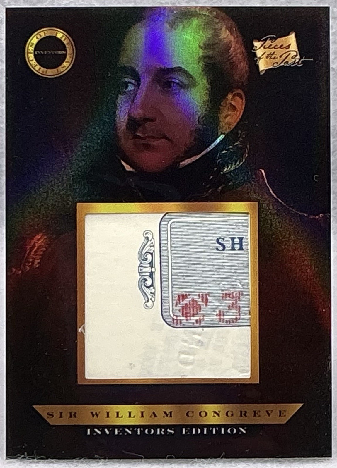 2025 Pezzi Del Passato Inventori Sir William Congreve Vintage Stock/Sigillo Reliquia