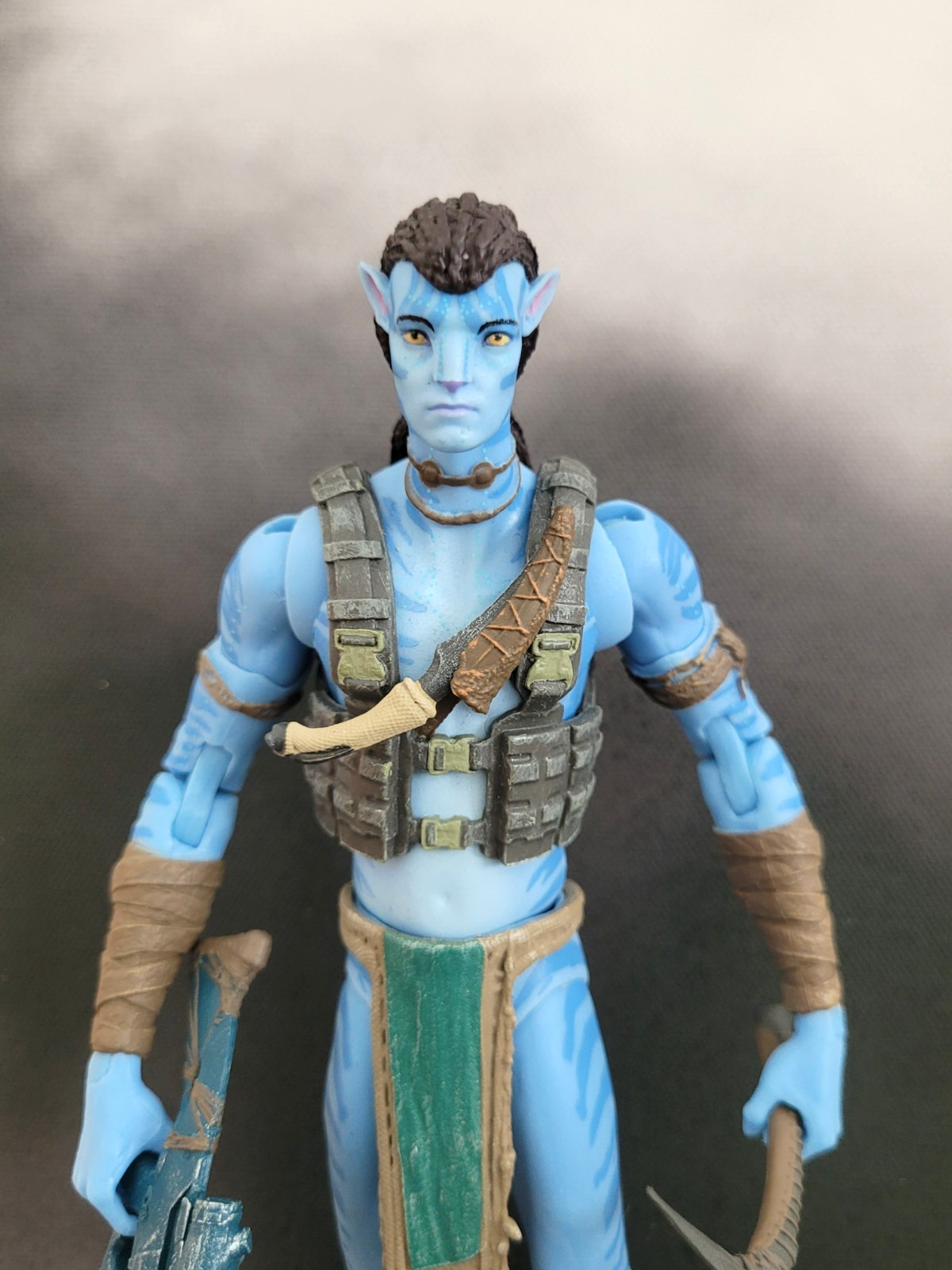 Modellino Mcfarlane Avatar Jake Sully Reef Battle con supporto onda 1