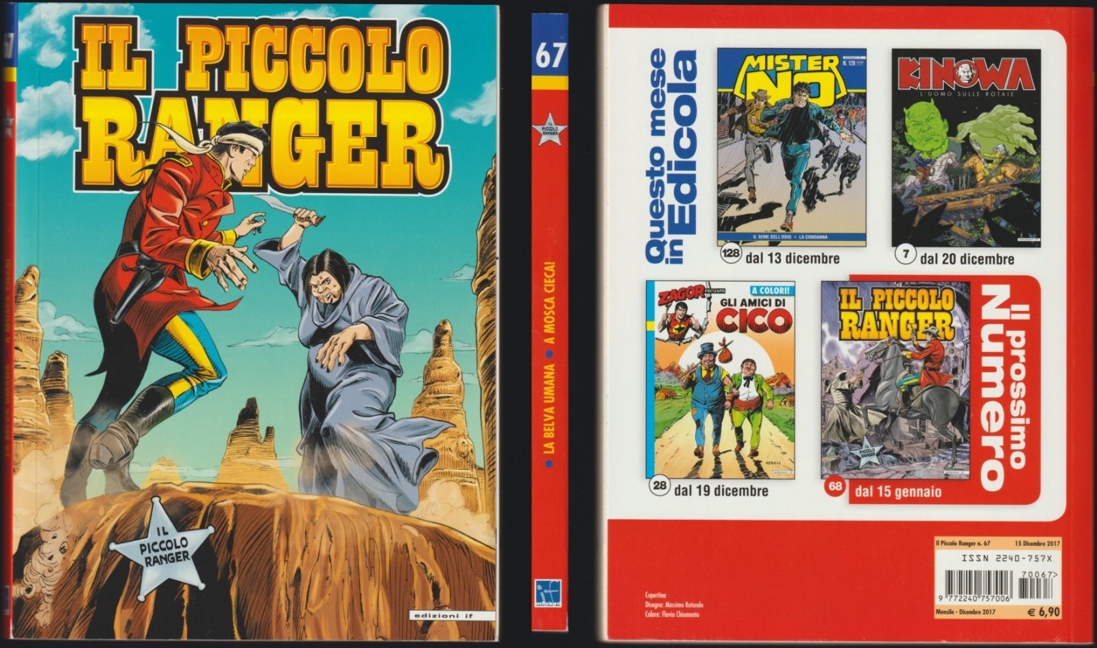 IL PICCOLO RANGER IF 67 LA BELVA UMANA/A MOSCA CIECA! - DICEMBRE 12/2017