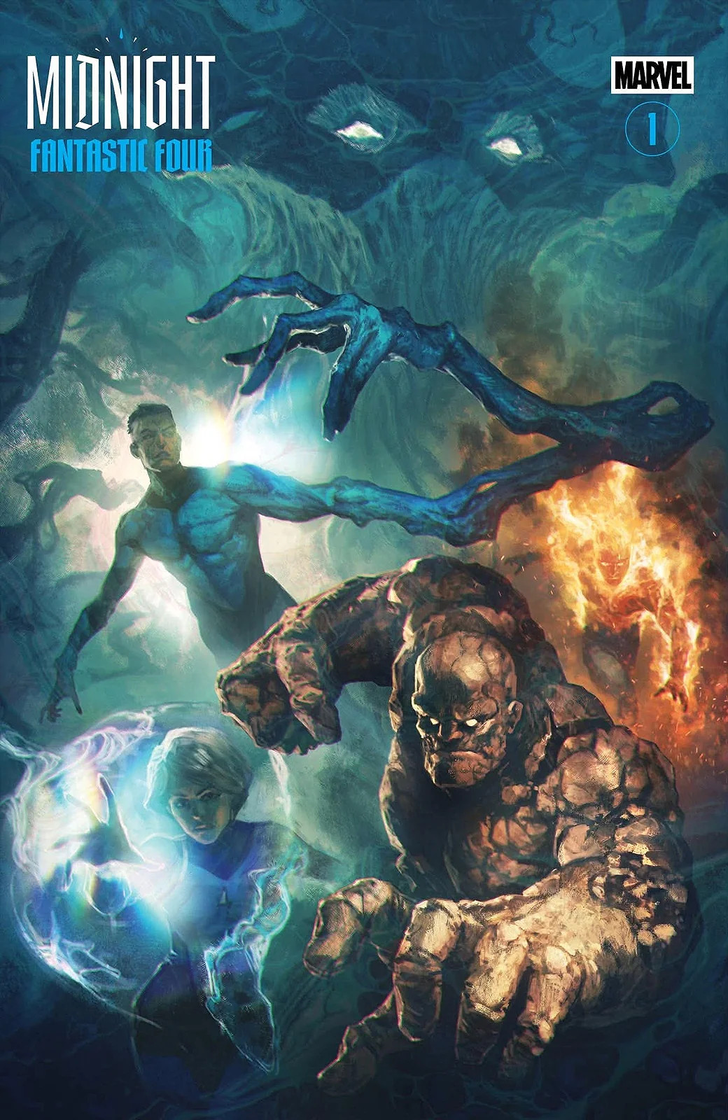 MIDNIGHT FANTASTIC FOUR #1 Skan Srisuwan NYCC Variant Cover NM Ltd To 800 RARE