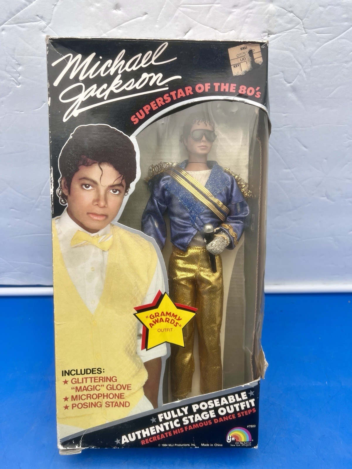 1984 Michael Jackson Superstar Of The 80s Doll Grammy Awards Outfit In Box