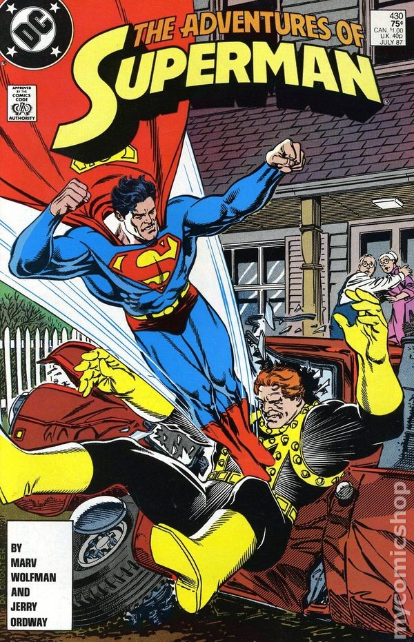 Le Avventure di Superman #430 VF 8.0 1987 Immagine Stock