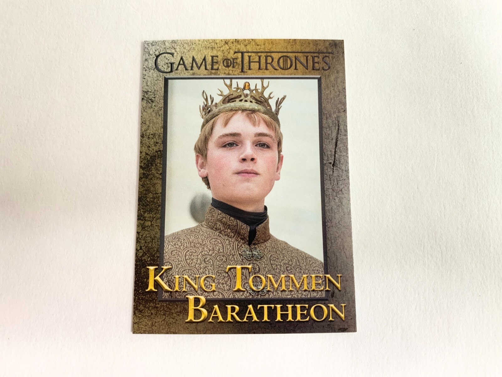 Carta King Tommen Baratheon 2017 Rittenhouse Game of Thrones stagione 6 # 48