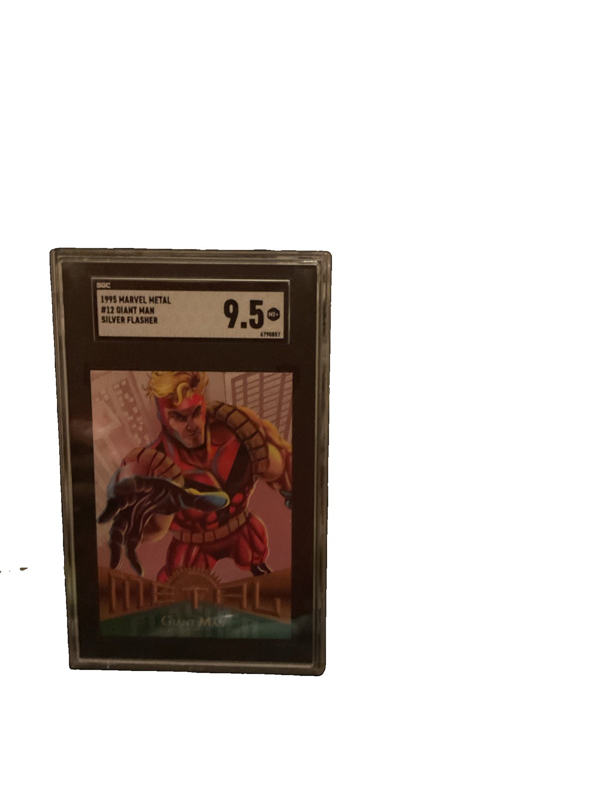 1995 Marvel Metal Silver Flasher Giant Man SGC 9.5 