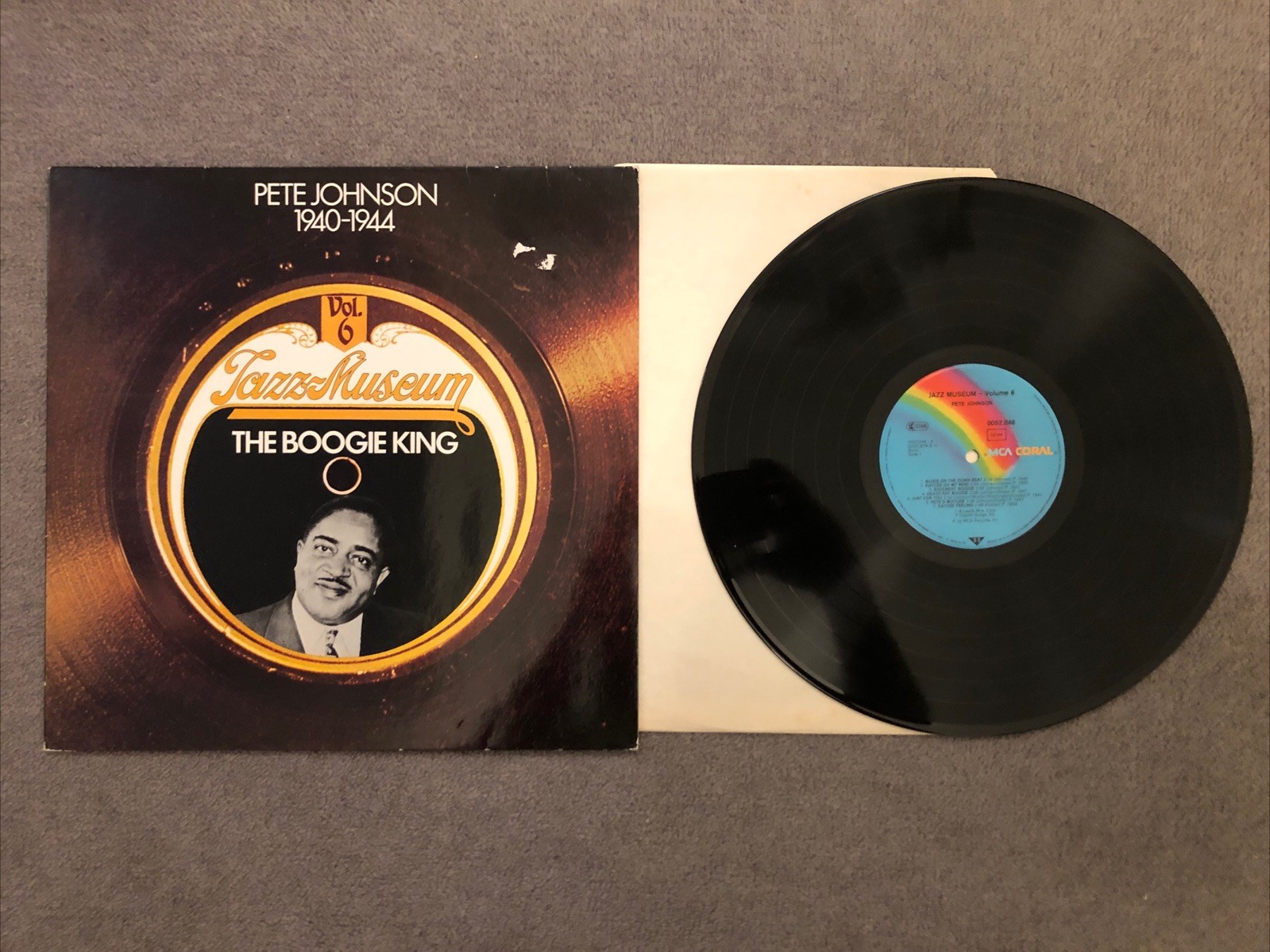 Pete Johnson 1940-1944 Jazz Museum Vol. 6 The Boogie King 12” Vinyl LP 1979