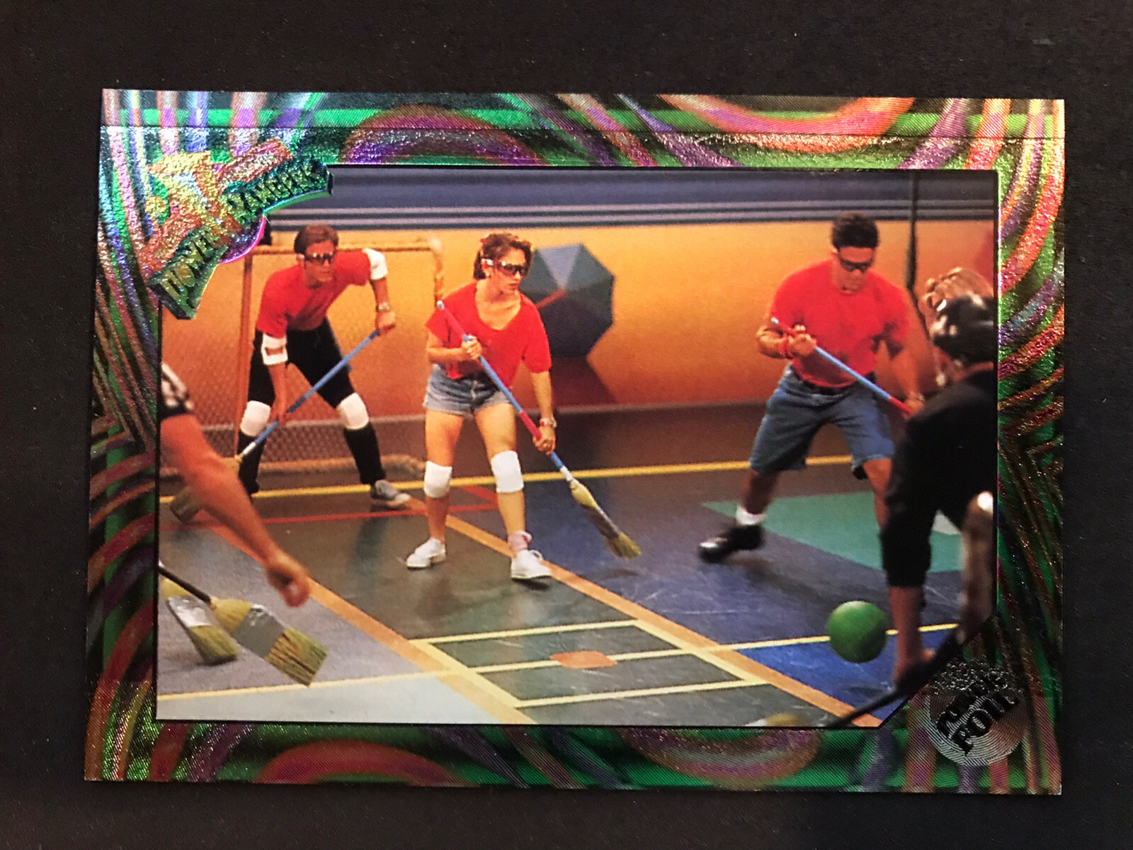 Mighty Morphin POWER FOIL RANGERS The New Season 1994 SABAN Card 11 BROOM BALL