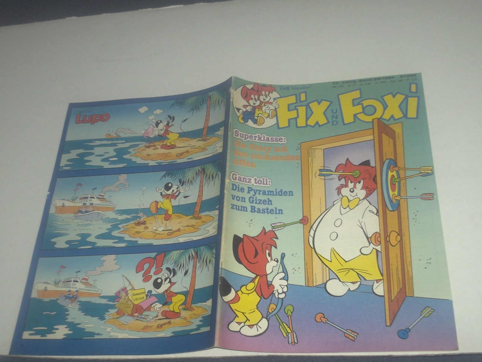 FIX E FOXI FUMETTO QUADERNO 32° ANNO VOLUME N.28/1984 + FOGLIO FAI DA TE