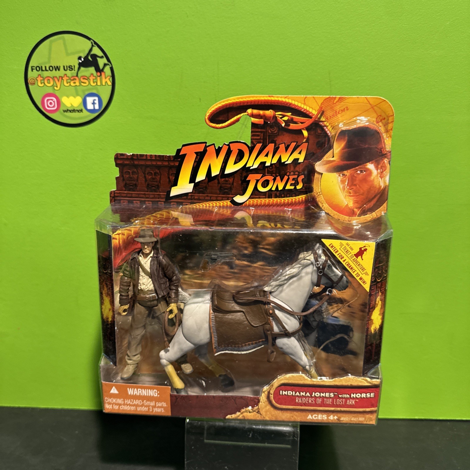 Hasbro Indiana Jones 3 3/4 Inch Deluxe Figure Horse Raiders of the Lost Ark