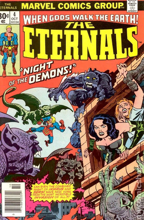 Eternals #4 FN- 5.5 1976 Immagine Stock Basso Grado