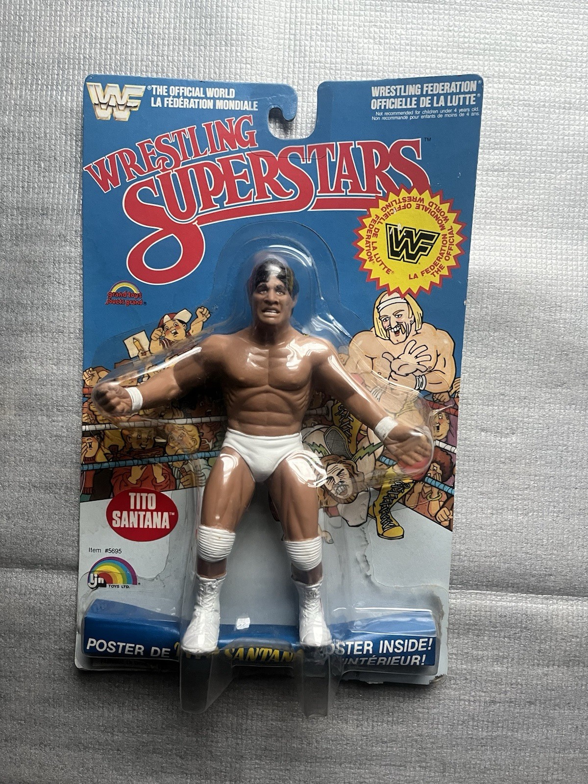 LJN WWF Wrestling Superstars Tito Santana Vintage Figure 1985 New Fast Shipping