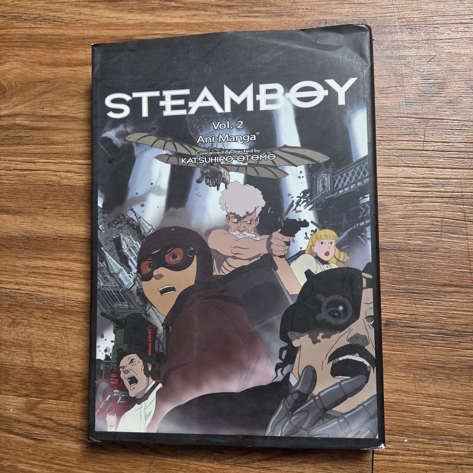 Steamboy Vol 2 Ani-Manga Katsuhiro Otomo VIZ Media 2006 grafica steampunk