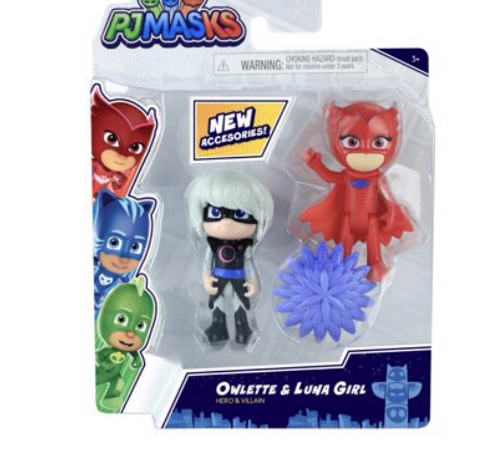 PJ Masks OWLETTE & LUNA GIRL Hero & Villain 2020 Just Play 95777 Figure Pack NEW