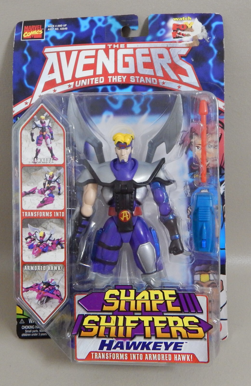 NUOVO 2000 THE AVENGERS: UNITED THEY STAND - PERSONAGGIO SHAPE SHIFTERS HAWKEYE!