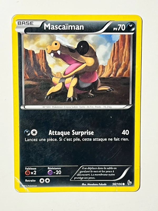Carte Pokémon Mascaiman 70pv 56/106