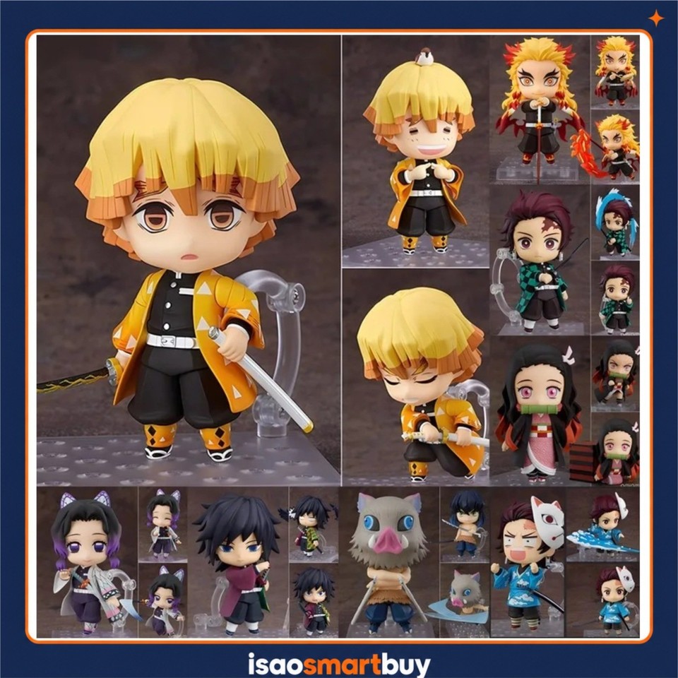 Demon Slayer Q-Version 10 cm PVC Action Figure Model Kit Anime da Collezione