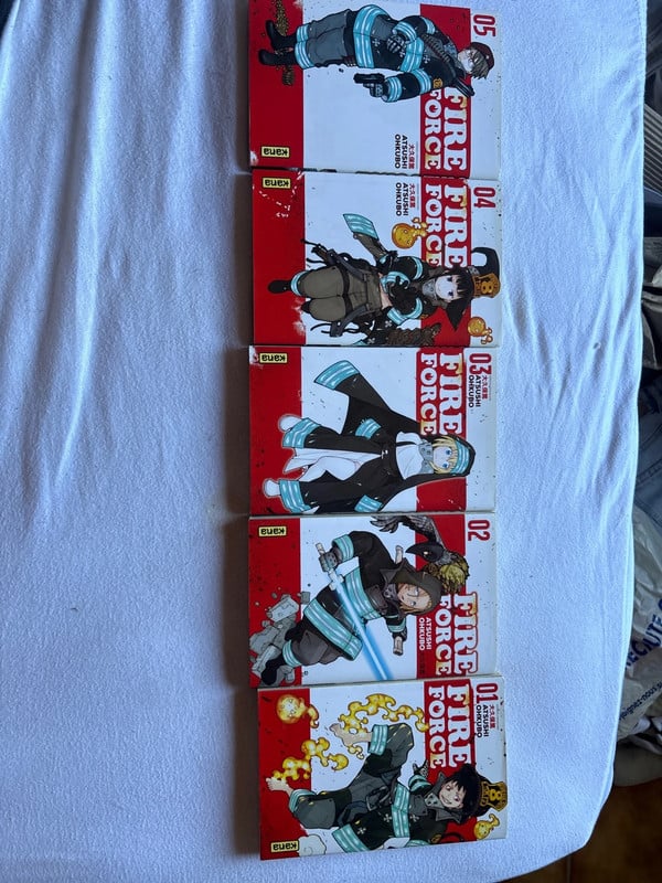 5 premiers manga Fire Force