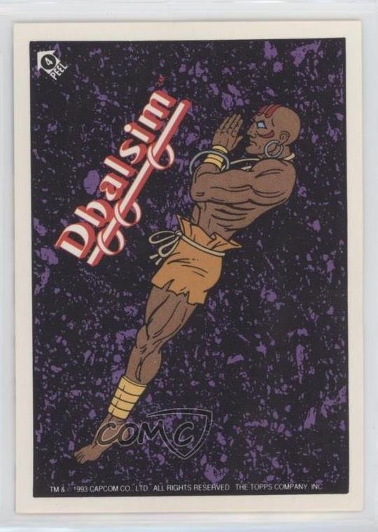 1993 Topps Street Fighter II Stickers Dbalsim #4 00l8