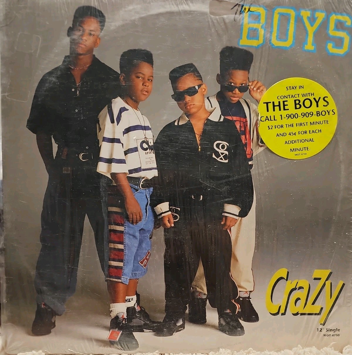 The Boys – Crazy 12" Single Vinyl R&B & Soul Motown 1990 MOT-4730