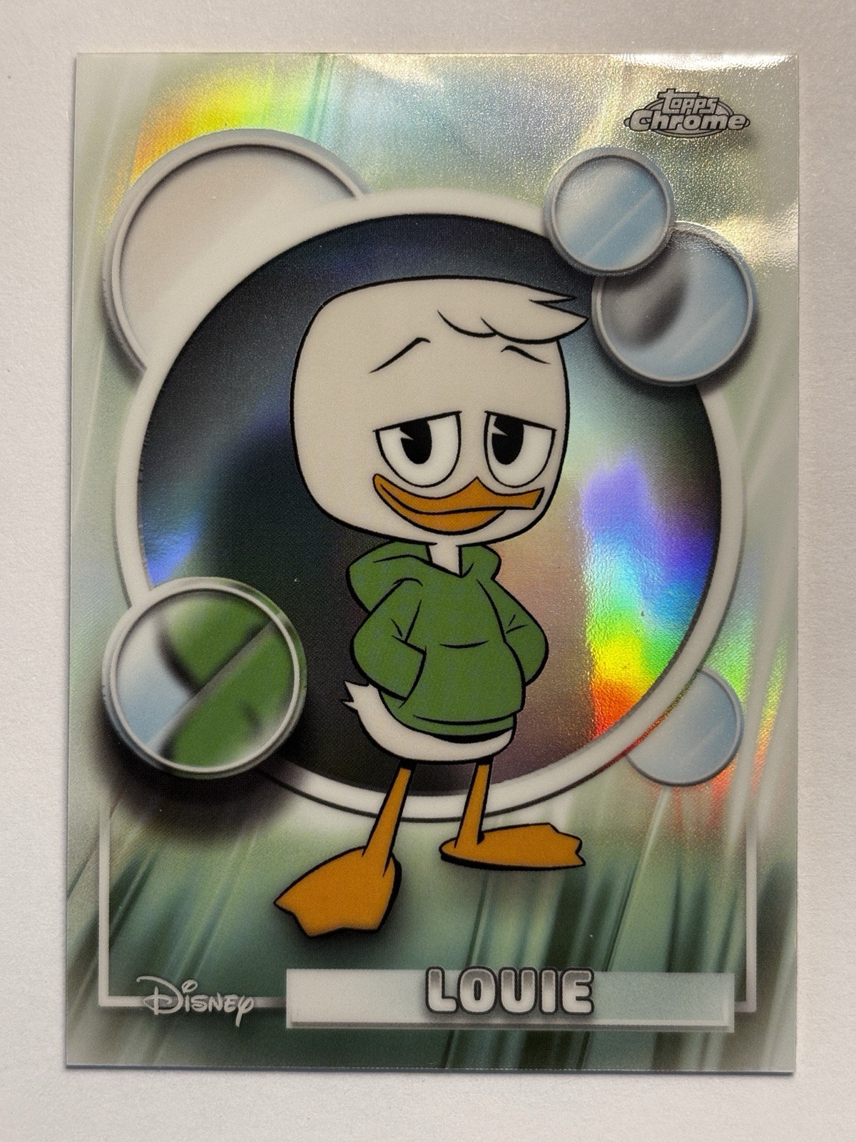 2026 Topps Chrome Disney #121 Louie Refractor Parallel Duck Tales