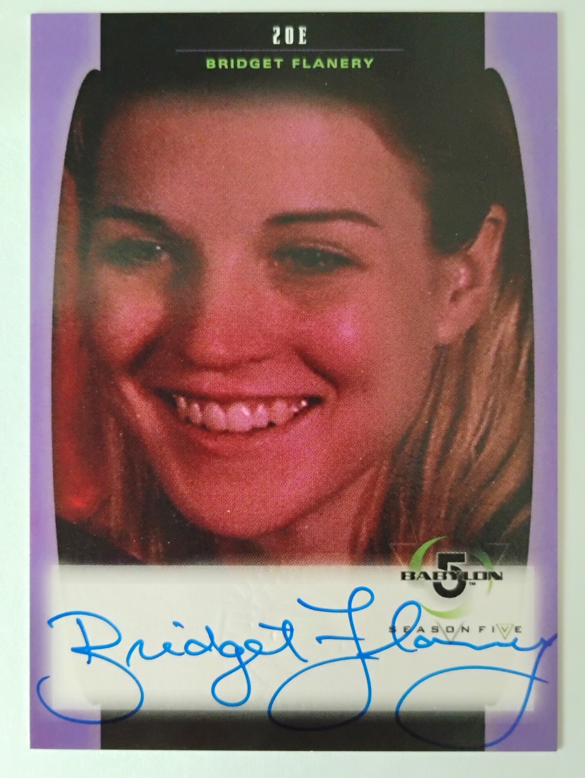 Babylon 5 Stagione 5 1998 SkyBox A09 Bridget Flanery Zoe Autografo