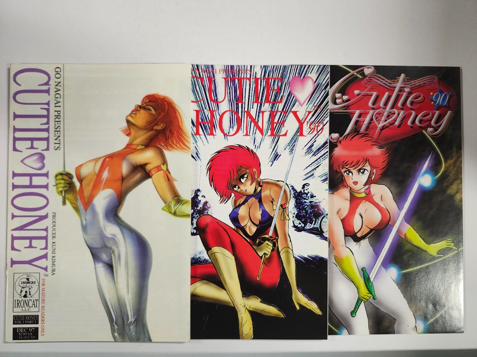 Cutie Honey Vol 1 #1, 6 Vol 2 #5 (IronCat)