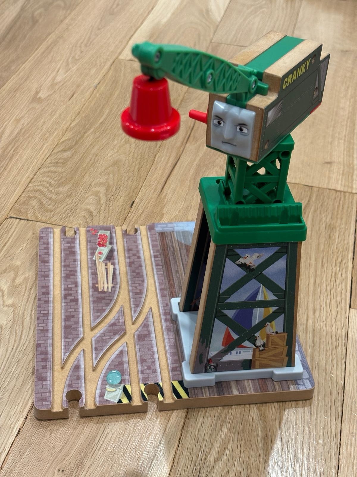 Thomas And Friends Cranky The Crane con base a binario usato in ottime condizioni RARO
