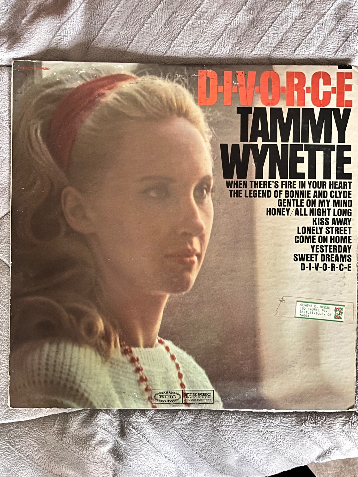 D-I-V-O-R-C-E  by  TAMMY WYNETTE   1968 Vinyl