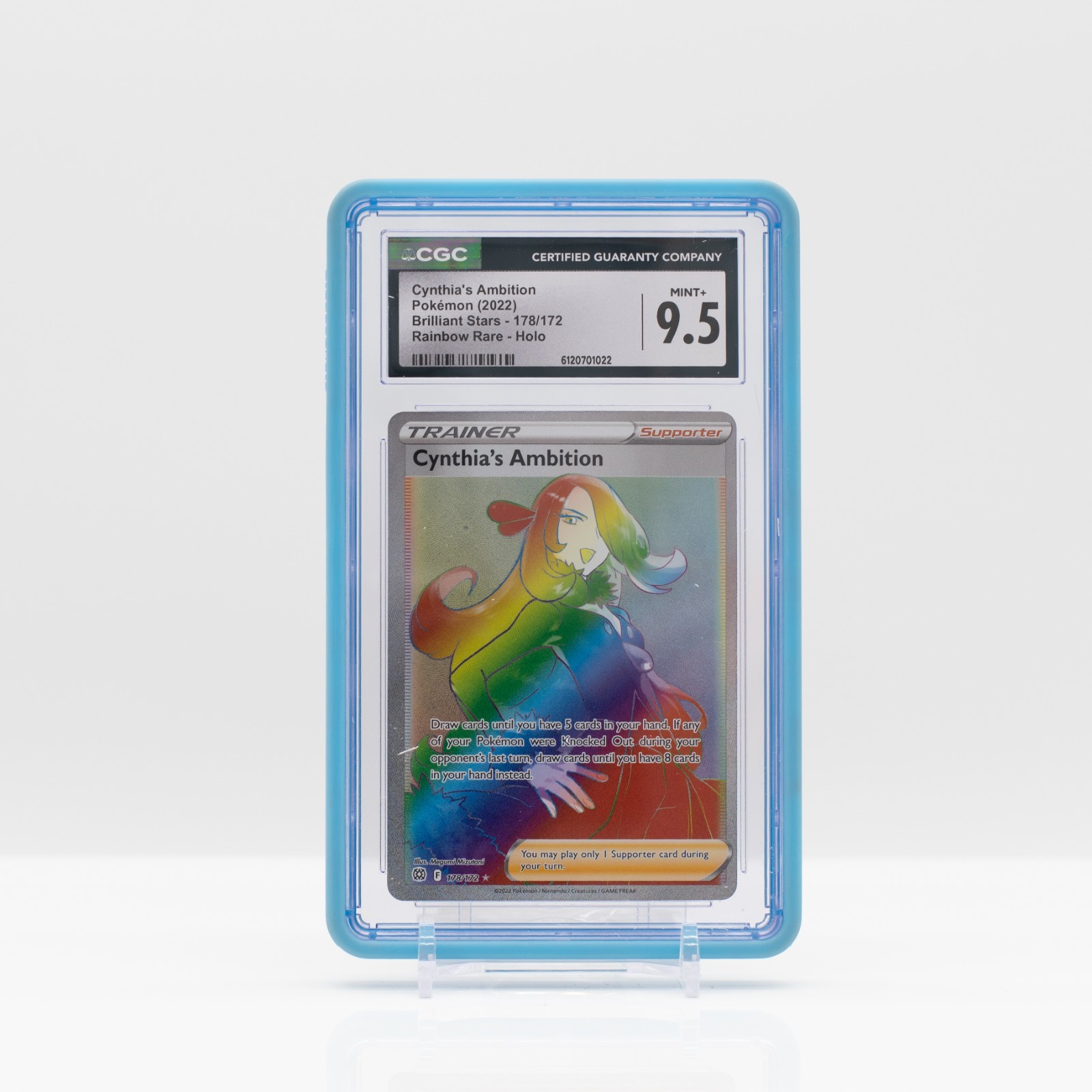 Pokemon Ambizione di Cynthia Arcobaleno Holo #178/172 Stelle Brillanti 2022 - CGC 9.5