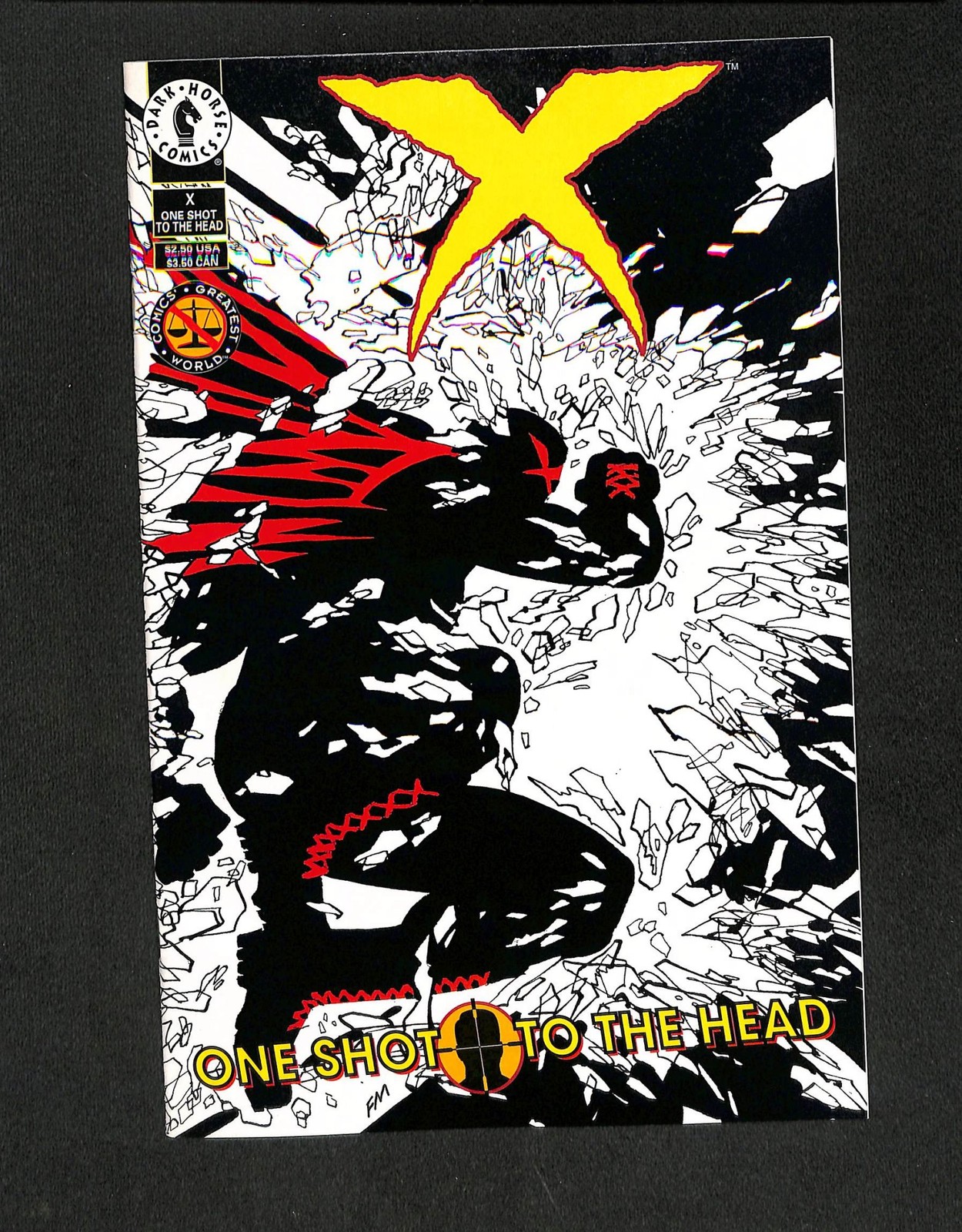X: One Shot To The Head #1 Dark Horse 1994