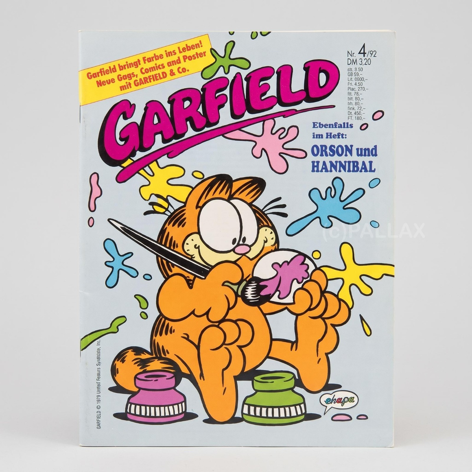 FUMETTO GARFIELD N.4/92 CON POSTER / EHAPA 1992