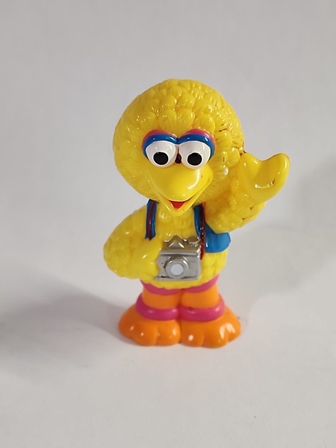 Big Bird Sesame Street Jim Henson Cake Topper Figure Holding Camera 2.75 Inches