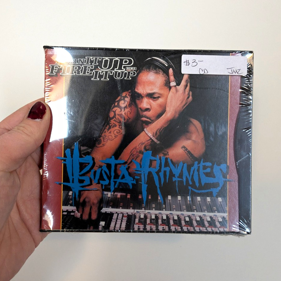 Sealed New Busta Rhymes Turn It Up / Fire It Up Remix CD Single Elektra 1998 Vtg