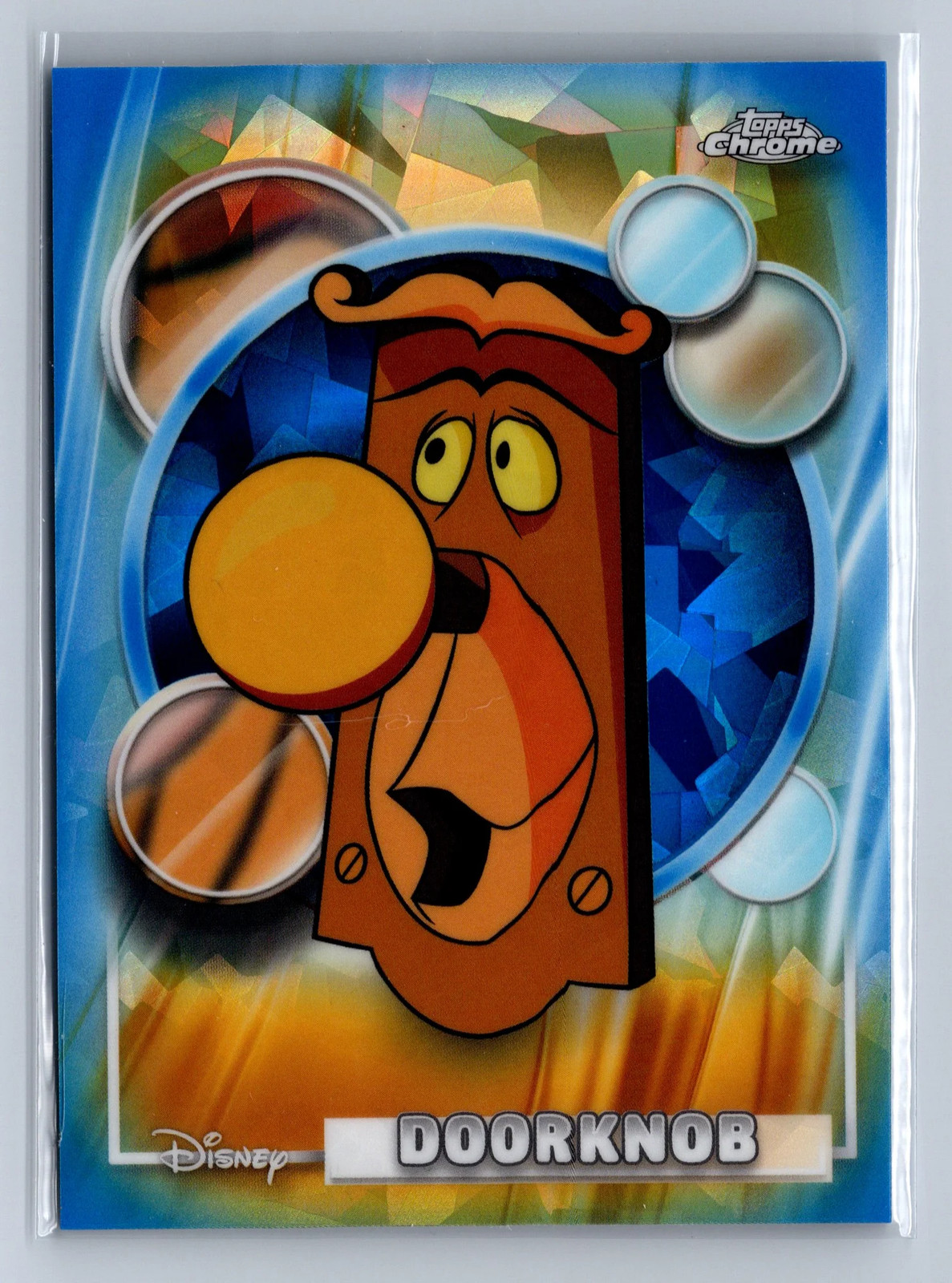 2026 Topps Chrome Disney Sapphire maniglia per porta #80
