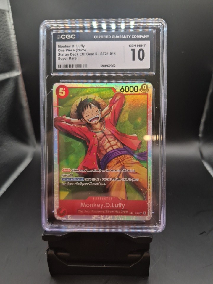 2025 One Piece Monkey D Rufy ST21-014 SR Gear 5 CGC 10 inglese