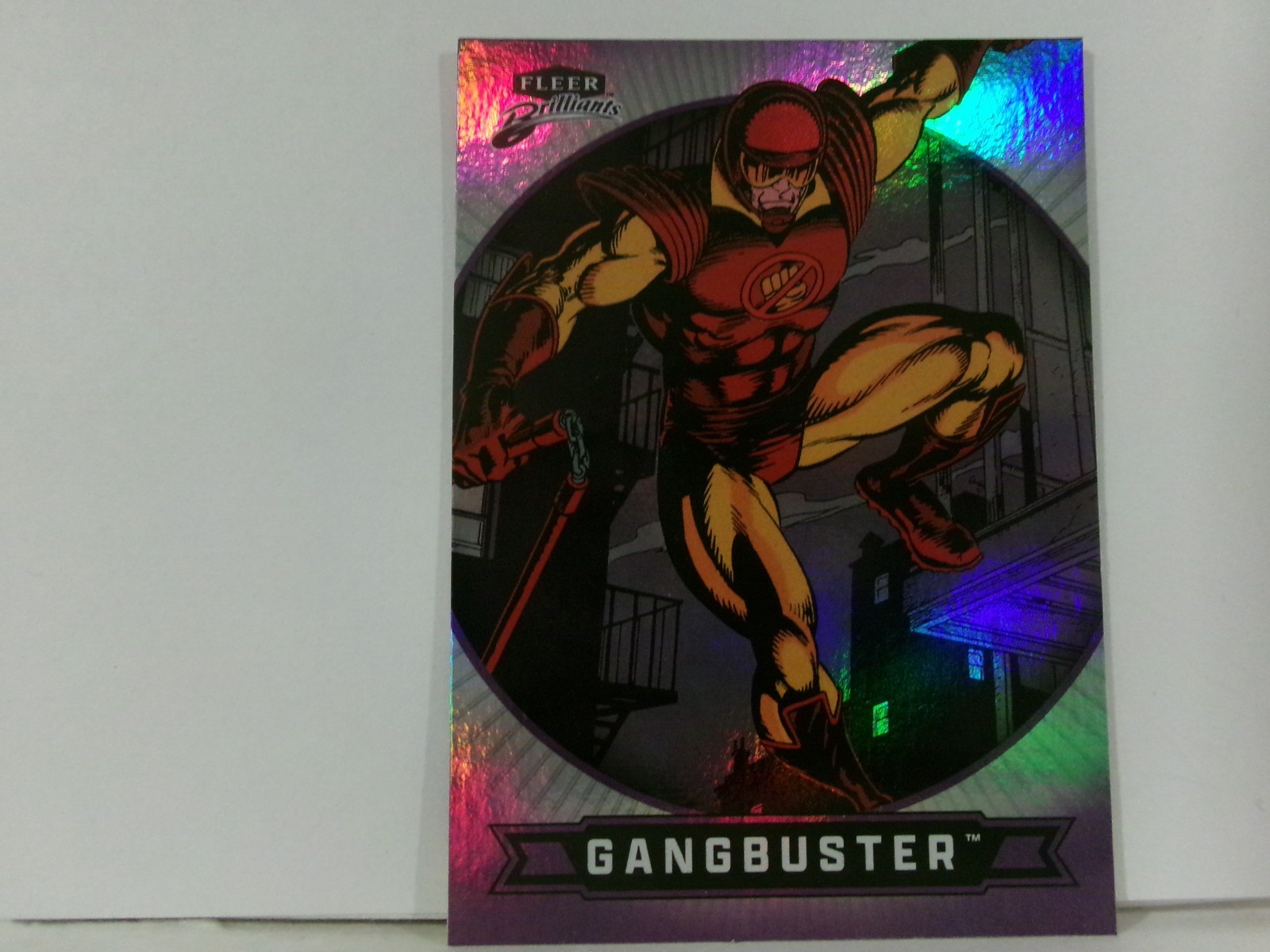 2025 Fleer Brilliants Superman Purple #83 GANGBUSTER