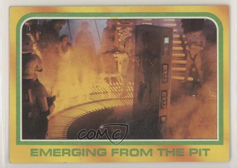 1980 Topps Star Wars: L'impero colpisce ancora emergendo dalla fossa #305 0f6