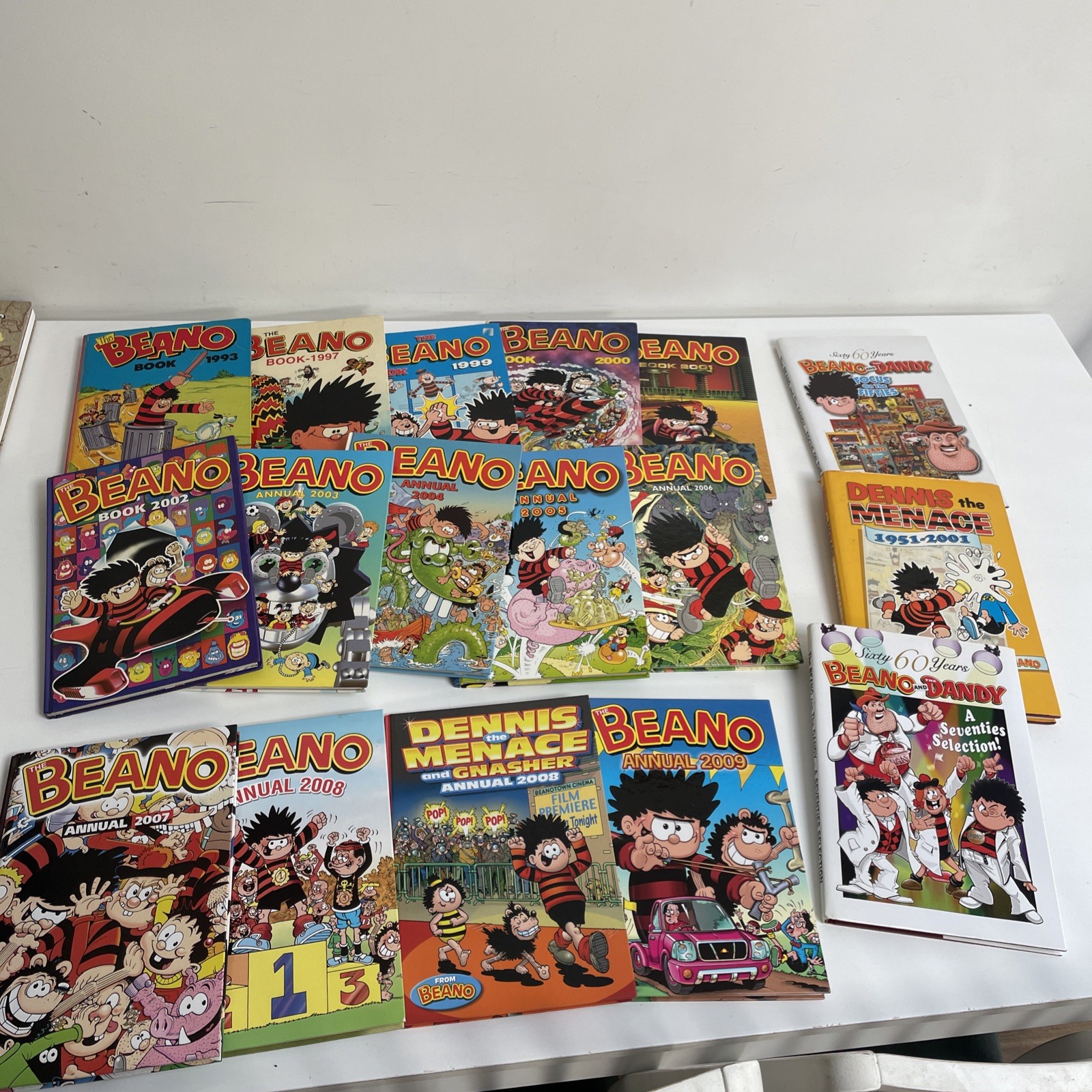 Beano Annual Book Bundle Job Lot Collection 17 Hardback 90s 00s