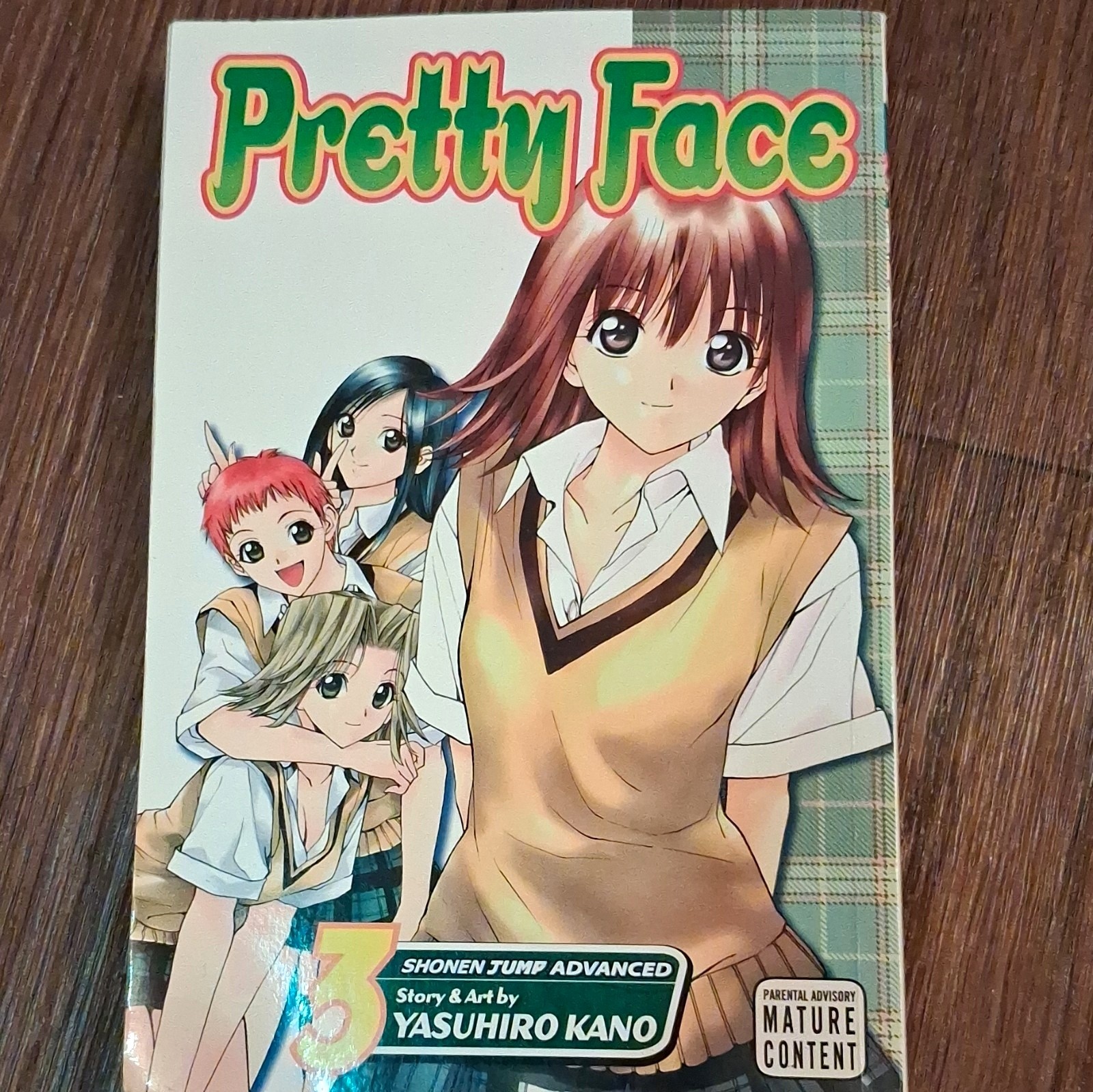 Pretty Face Vol. 3 #3 manga graphic novel di Yasuhiro Kano VIZ copertina morbida bianco e nero