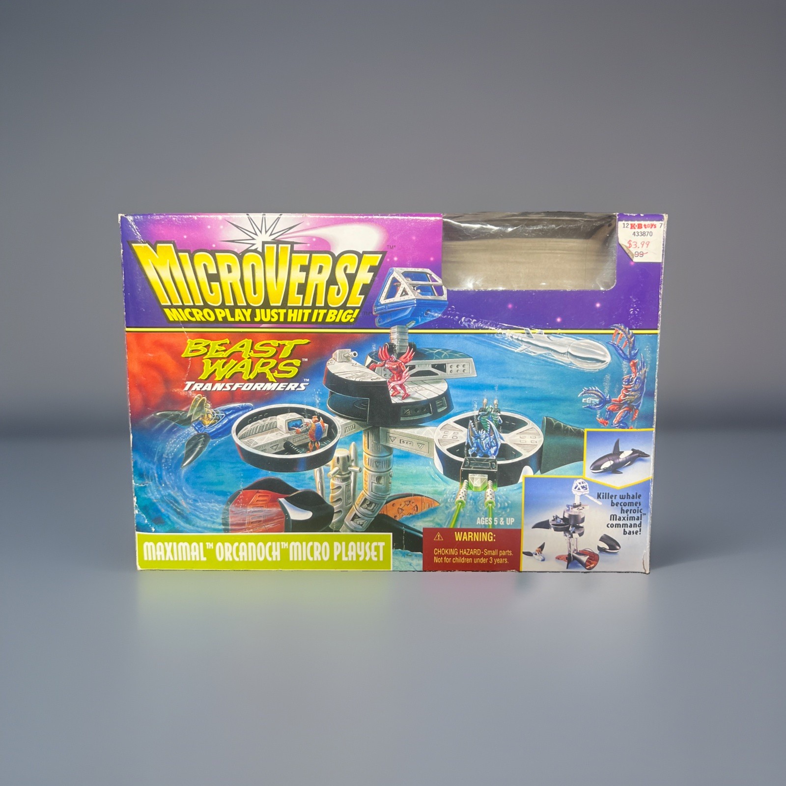Transformers Beast Wars Maximal Orcanoch Microverse Playset Near Complete