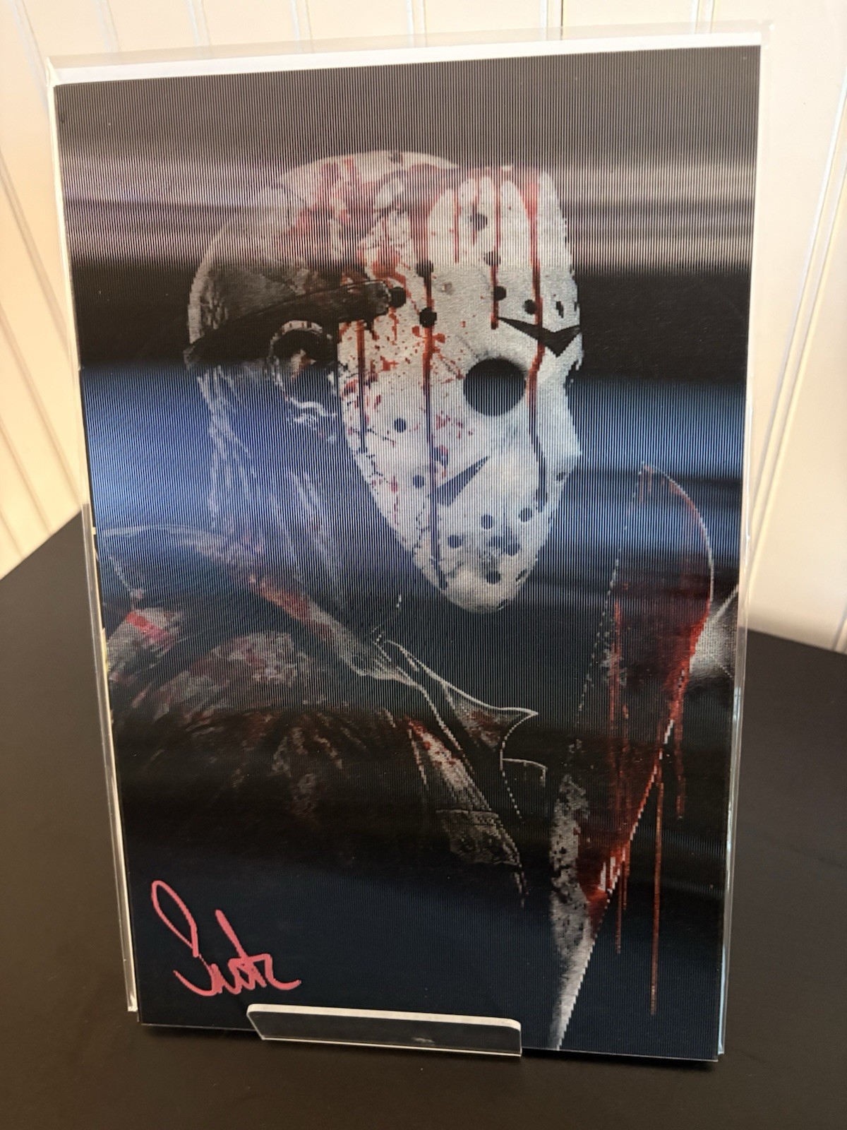 Surtur Fright Weaver esclusivo Jason Vs Freddy lenticolare Cvr RARO QUASI NUOVO Sig con certificato di autenticità